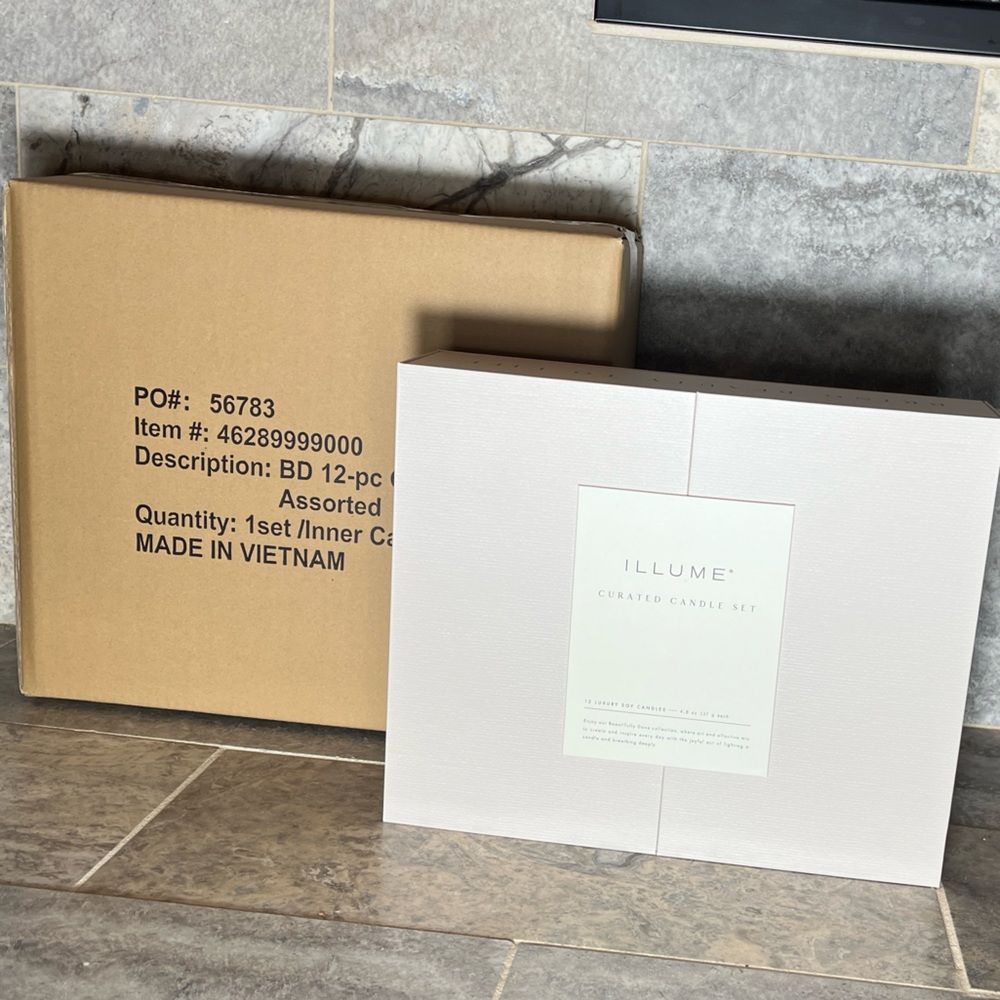NWT/NIB Illume Frosted Glass Soy Candle Advent Box Set from Anthropologie- 4.8oz - Picture 5 of 5